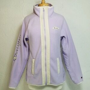 Champion Sherpa Fleece Zip-Up Jacket – Lavender Size Small